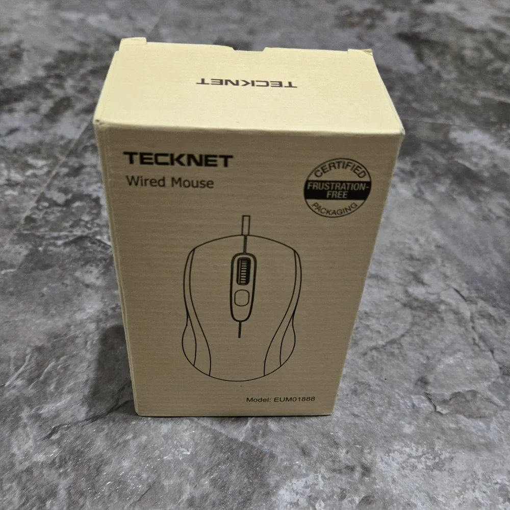 TECKNET Wireless Mouse, Optical Computer Mouse tested works missing receiver - Picture 1 of 8